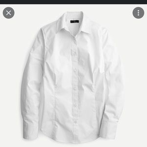 J Crew Slim Curvy white button down 4T